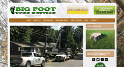 Desktop Screenshot of bigfoottreeservice.com