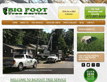 Tablet Screenshot of bigfoottreeservice.com